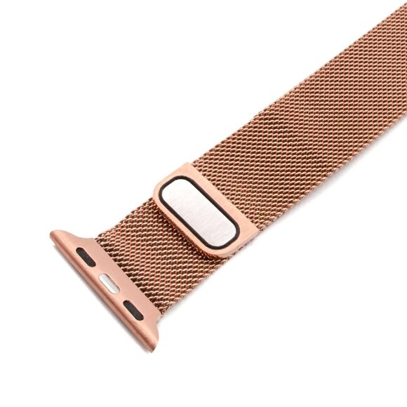 NEW Stainless Steel Mesh Loop Apple Watch Band Strap 38/40/41/42/44/45mm - Picture 2 of 3